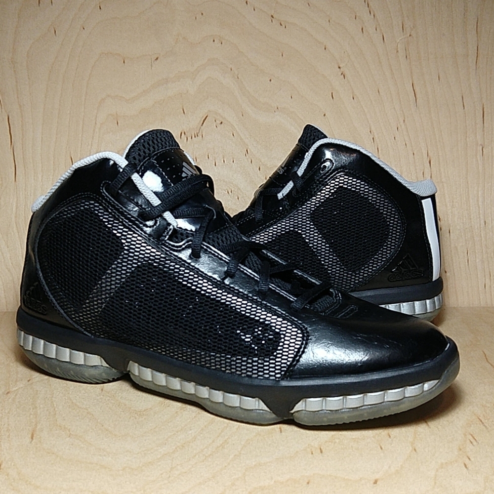 Adidas Alive LT Black midtop basketball shoes 10.5